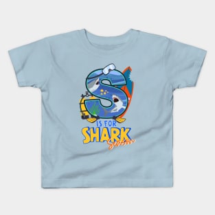 S is for SHARK Season Kids T-Shirt